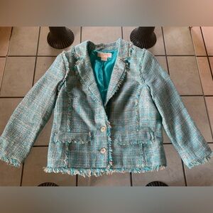 Michael Kors | Turquoise Tweed Blazer